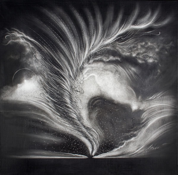 Sturm und Drang, Graphite on Panel, 21" x 21", 2009